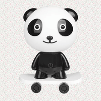 Lampara de Panda con Skate Inalambrico