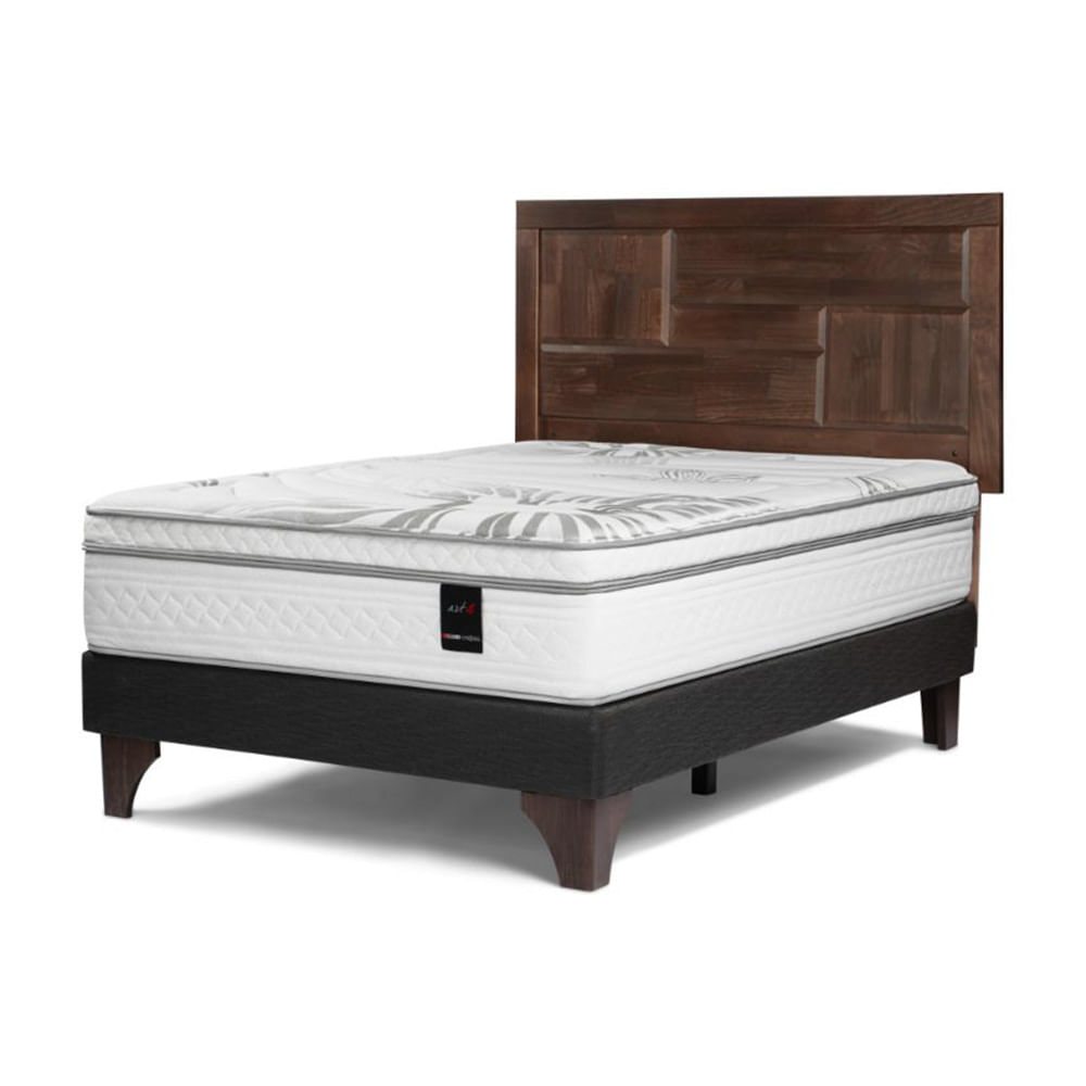 Cama Tempo 2 Plazas + Respaldo Issey