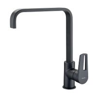 Mezcladora Monocomando Tempra Negro Mate Trebol