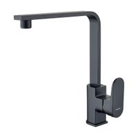 Mezcladora de lavadero monocomando Oxford Negro Mate Trebol