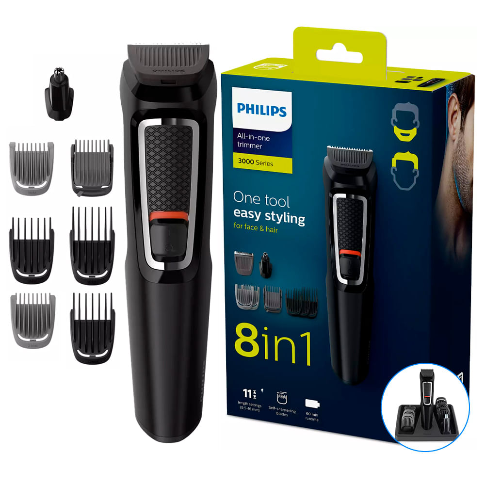 Recortador de Barba Philips MG3731/15 Multigroom 8 en 1