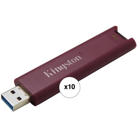 Paquete de 10 Unidades de Kingston Datatraveler Max Usb 3.2 Gen 2 Type a de 1Tb Paquete de 10 Unidades de Kingston Datatraveler Max Usb 3.2 Gen 2 Type a de 1Tb