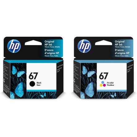 Set de Cartuchos de Tinta Hp 67 de Capacidad Estándar para Impresoras Todo en Uno Envy 6055 y 6455