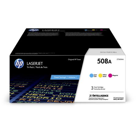 Cartuchos de Tóner Hp Laserjet 508A Cyan Magenta Amarillo Paquete de 3