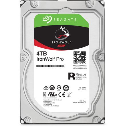 Disco Duro Interno Nas Seagate Ironwolf Pro de 4Tb 7200 Rpm Sata Iii 3.5 Cmr Retail