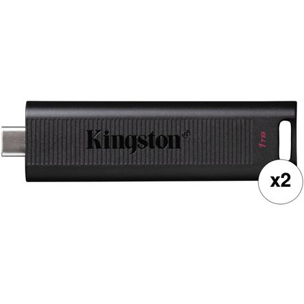 Paquete de 2 Unidades de Kingston Datatraveler Max Usb 3.2 Gen 2 Type C de 1Tb