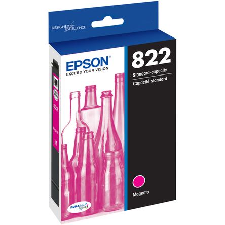 Cartucho de Tinta Estándar Epson T822 Magenta con Sensormatic