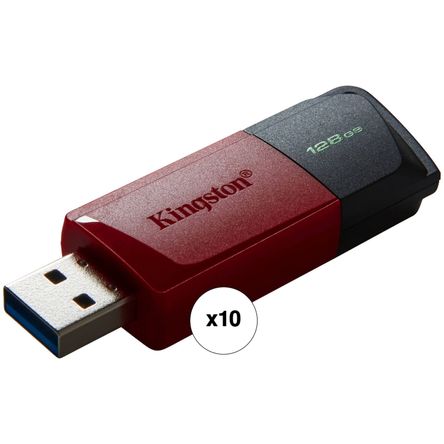 Paquete de 10 Unidades de Unidades Flash Usb Kingston Datatraveler Exodia M de 128Gb Usb 3.2 Gen 1