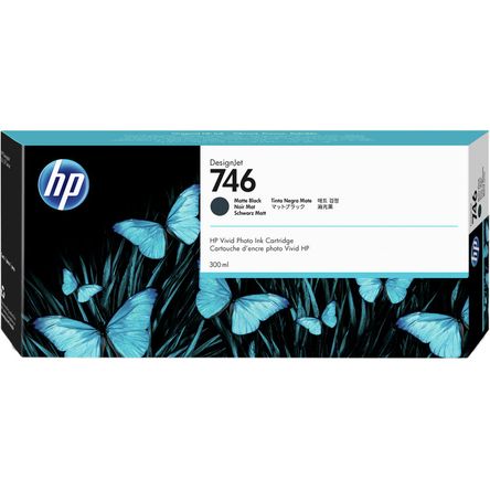 Cartucho de Tinta Negra Mate Hp 746 Designjet 300Ml