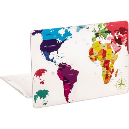 Funda Ibenzer Hard Shell para Macbook Air 13 Retina con Touch Id Mapa