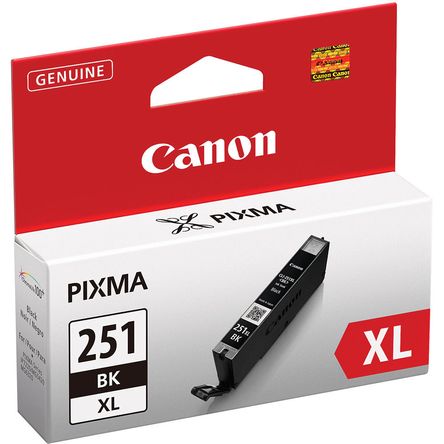 Cartucho de Tinta Negra de Alta Capacidad Canon Cli 251Bk Xl