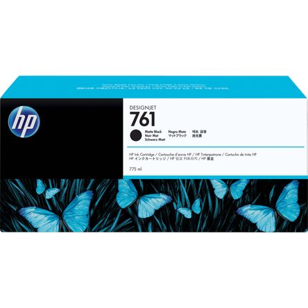 Cartucho de Tinta Hp 761 Matte Black Designjet Pigmento 775 Ml