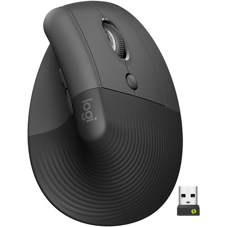 Mouse Inalámbrico Ergonómico Vertical Logitech Lift Grafite