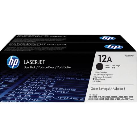 Dual Pack de Cartuchos de Tóner Hp 12A Black Laserjet