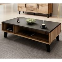 Mesa de centro  Multiusos Debora color Negro/Castaño TU MESITA