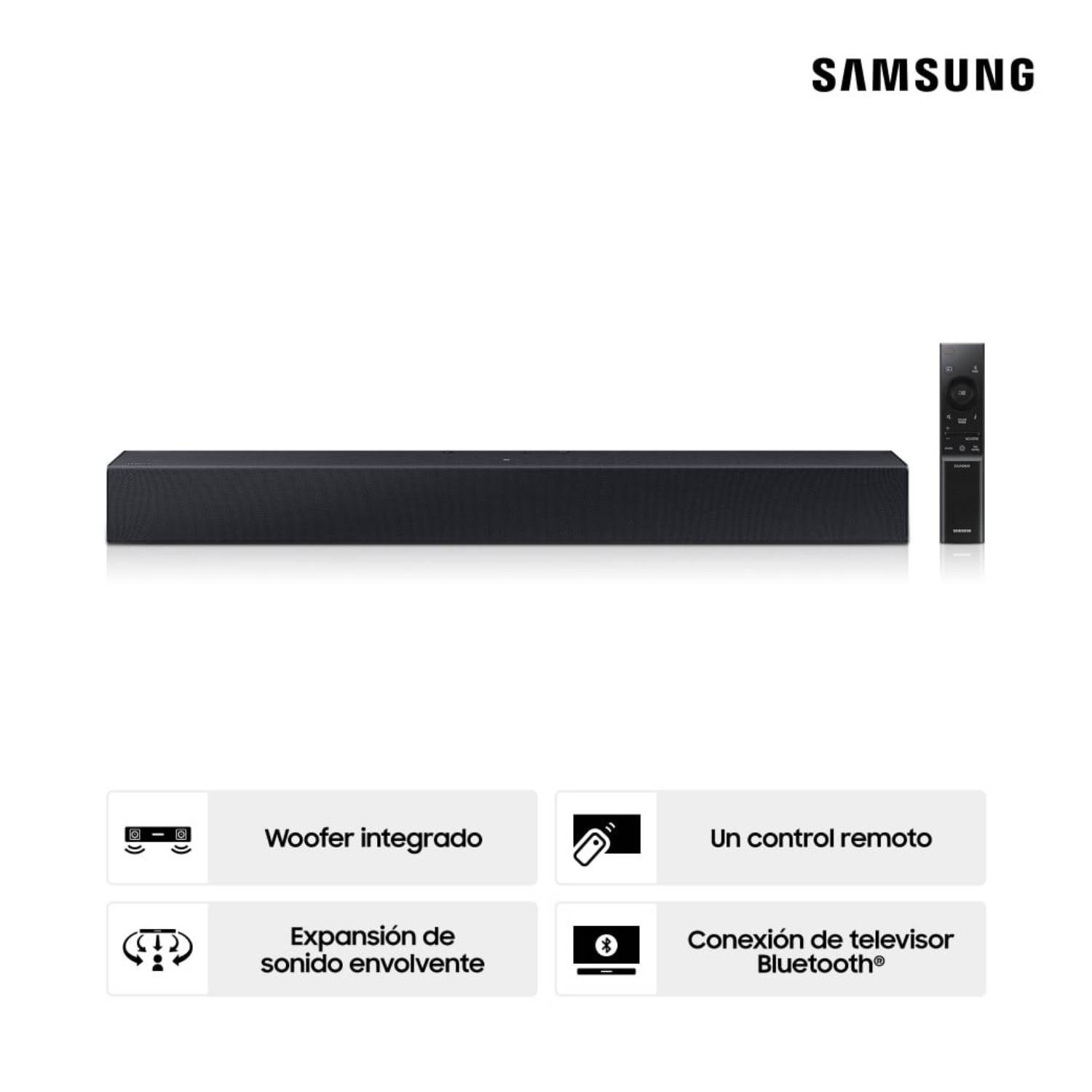 Samsung Soundbar 2.0 CH  HW-C400/PE 40 W Negro