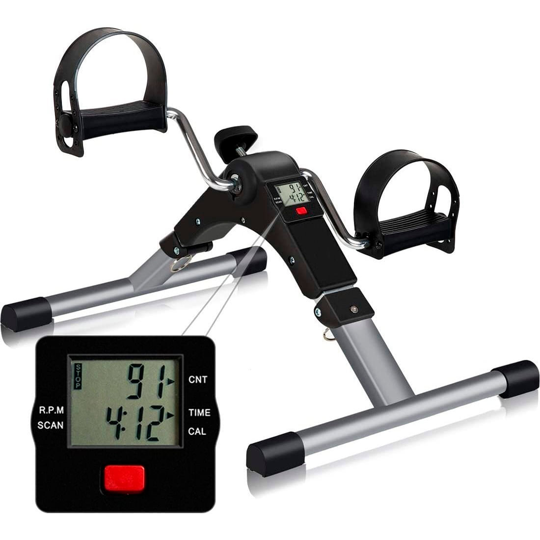 Ejercitador Pedal Digital Plegable Bicicleta