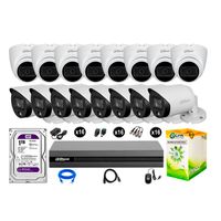 Cámaras Seguridad Dahua Kit 16 Full Hd Disco 1tb Vision Nocturna Full Color