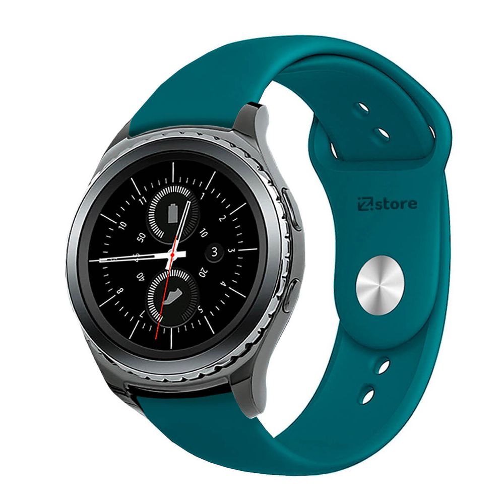 Correa Compatible Con Samsung Gear S2 Classic Azul Turquesa Broche