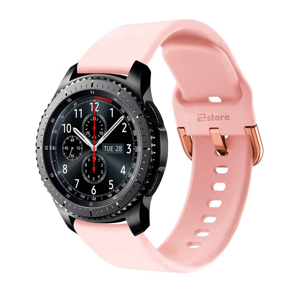 Correa Compatible Con Samsung Gear S3 Frontier Rosado Evilla 22mm Promart