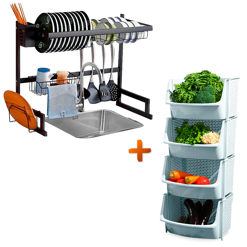 Escurridor de Organizador de Platos Para Cocina - Promart