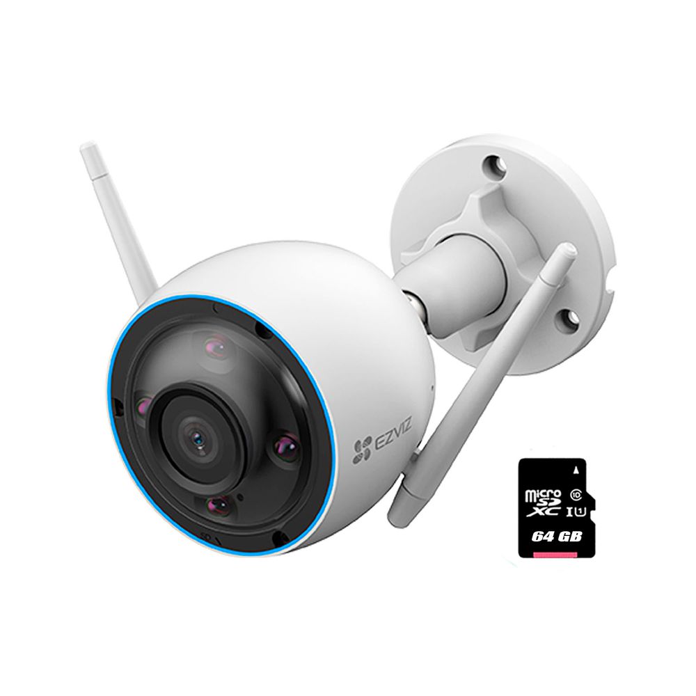 Cámara Seguridad Cs H3 Ezviz 3Mp 2K Vision Nocturna Color Sd 64Gb Cámara Seguridad Cs H3 Ezviz 3Mp 2K Vision Nocturna Color Sd 64Gb