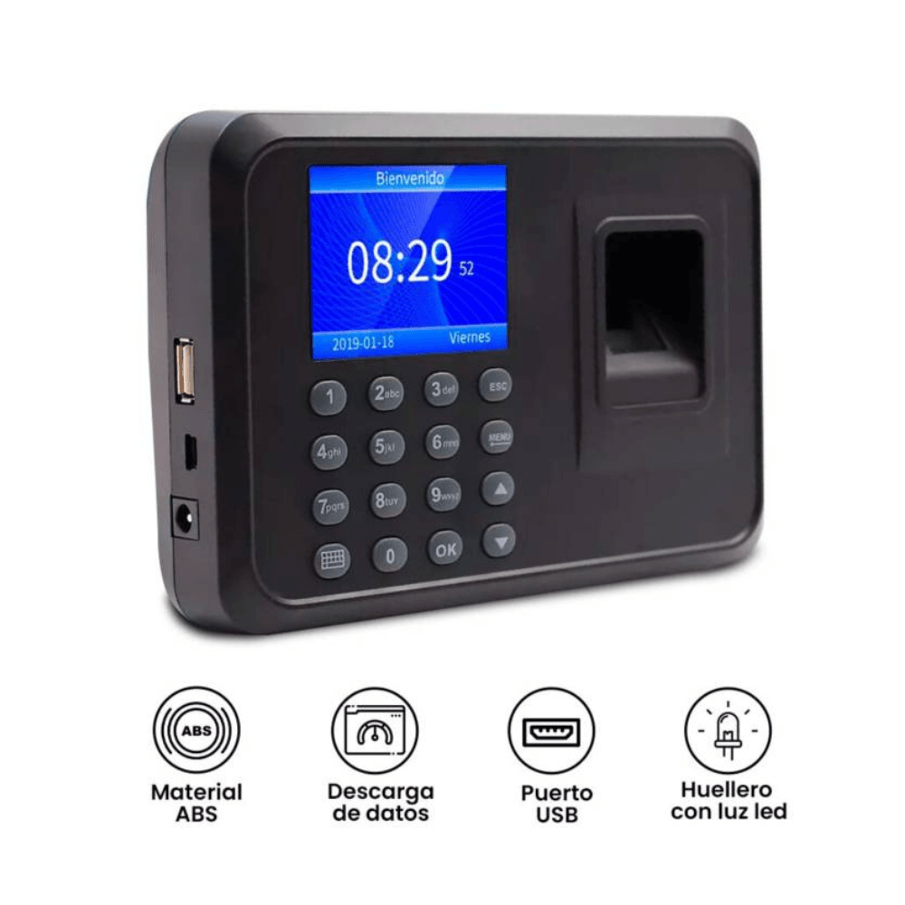 Reloj Control de Asistencia de Personal con Huella Digital