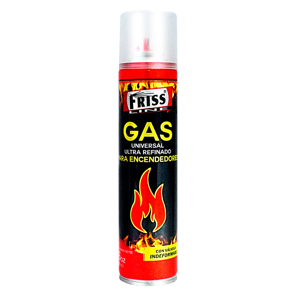 Gas Butano Friss Para Encendedores Soplete con Boquilla 480ml
