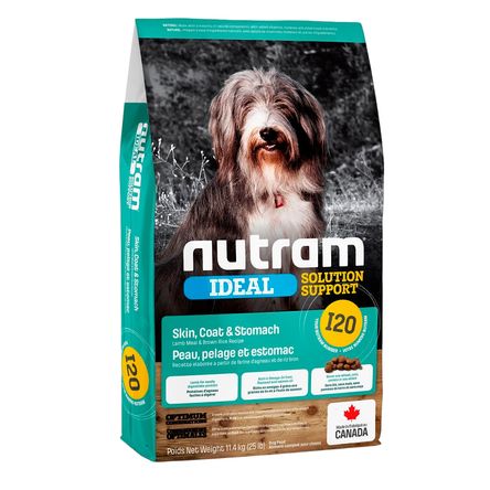 Comida Perro Adulto Estomago Sensible Nutram I20 11.4kg Comida Perro Adulto Estomago Sensible Nutram I20 11.4kg