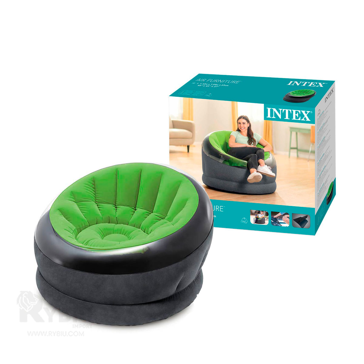 Sofa Inflable Reforzado con Doble Capa de Lona