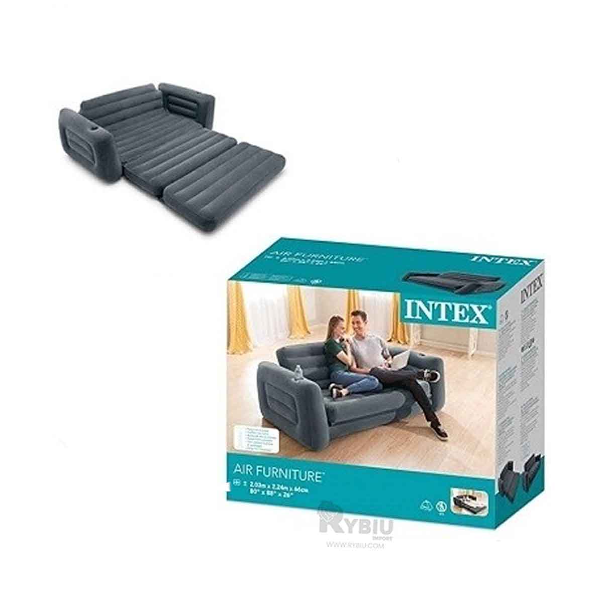 Sofa Inflable para Hogar de Color Gris