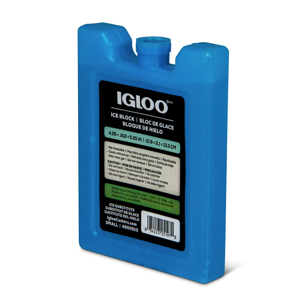 Bloque de Hielo Reutilizable Igloo Ice Block Small Azul 13.3x10.8x1cm