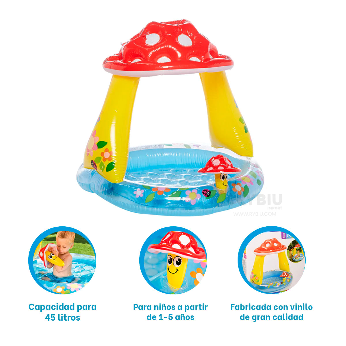 Juguete Inflable con Forma de Honguito Infantil