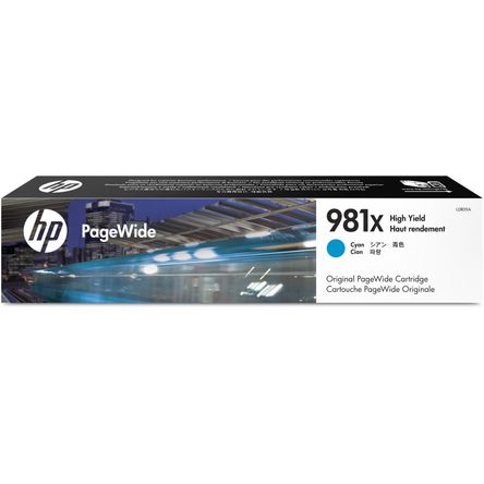 Cartucho de Tinta Hp 981X de Alto Rendimiento para Pagewide en Color Cian