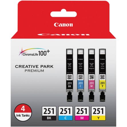 Set de Tinta Canon Cli 251 de 4 Cartuchos Set de Tinta Canon Cli 251 de 4 Cartuchos
