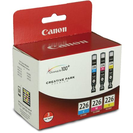 Pack de Tres Cartuchos de Tinta a Color Canon Cli 226