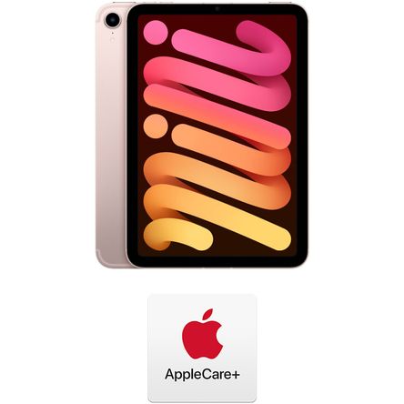 Kit Apple 8.3 Ipad Mini y Applecare+ 6Ta Generación 64Gb Wi Fi + 5G Lte Rosa