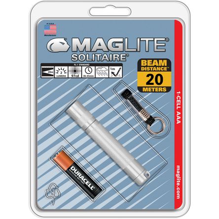 Linterna Maglite Solitaire 1 Cell Aaa Incandescente Plata Empaque en Blíster