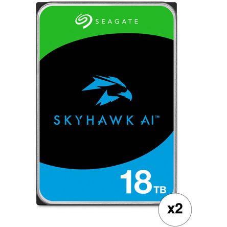 Disco Duro de Vigilancia Interno Seagate Skyhawk Ai de 18Tb Sata Iii 7200 Rpm 3.5 Oem Paquete D