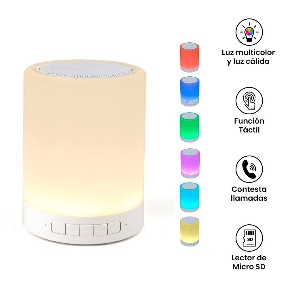 Lámpara Parlante Touch Inteligente con Bluetooth