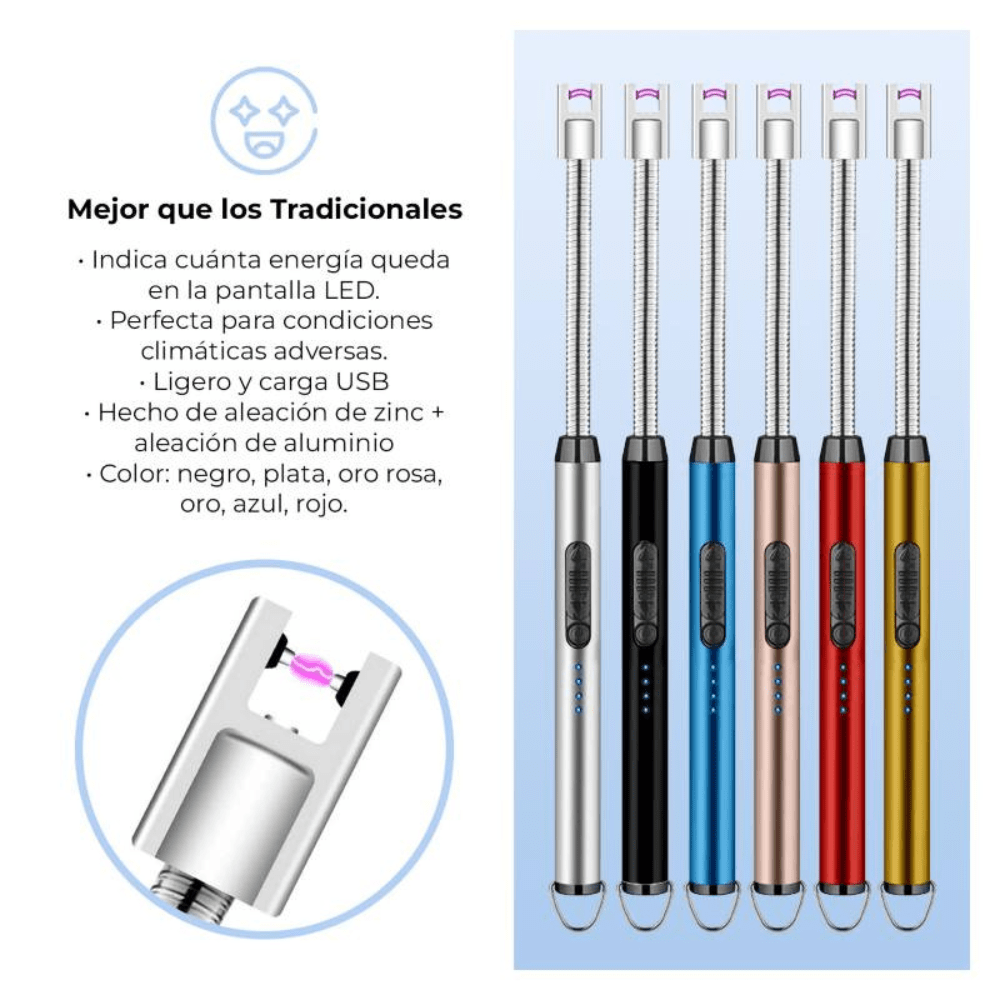 Encendedor Eléctrico Recargable Cocina Flexible | Promart.pe - Promart