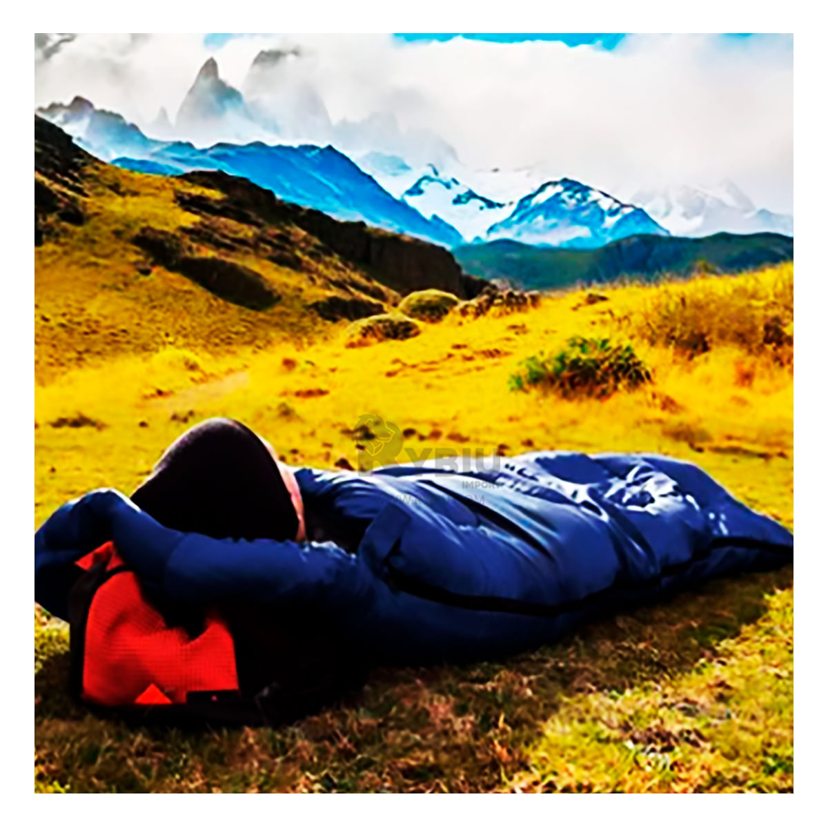 Kit de Bolsa Azul para Tomar un Descanso