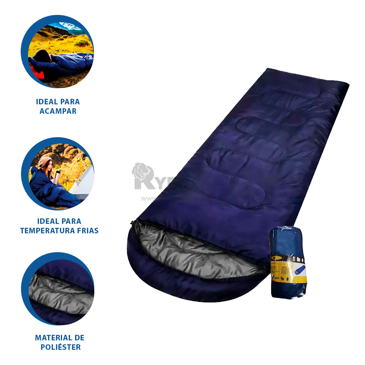 Kit de Bolsa de Dormir para Adultos Generico