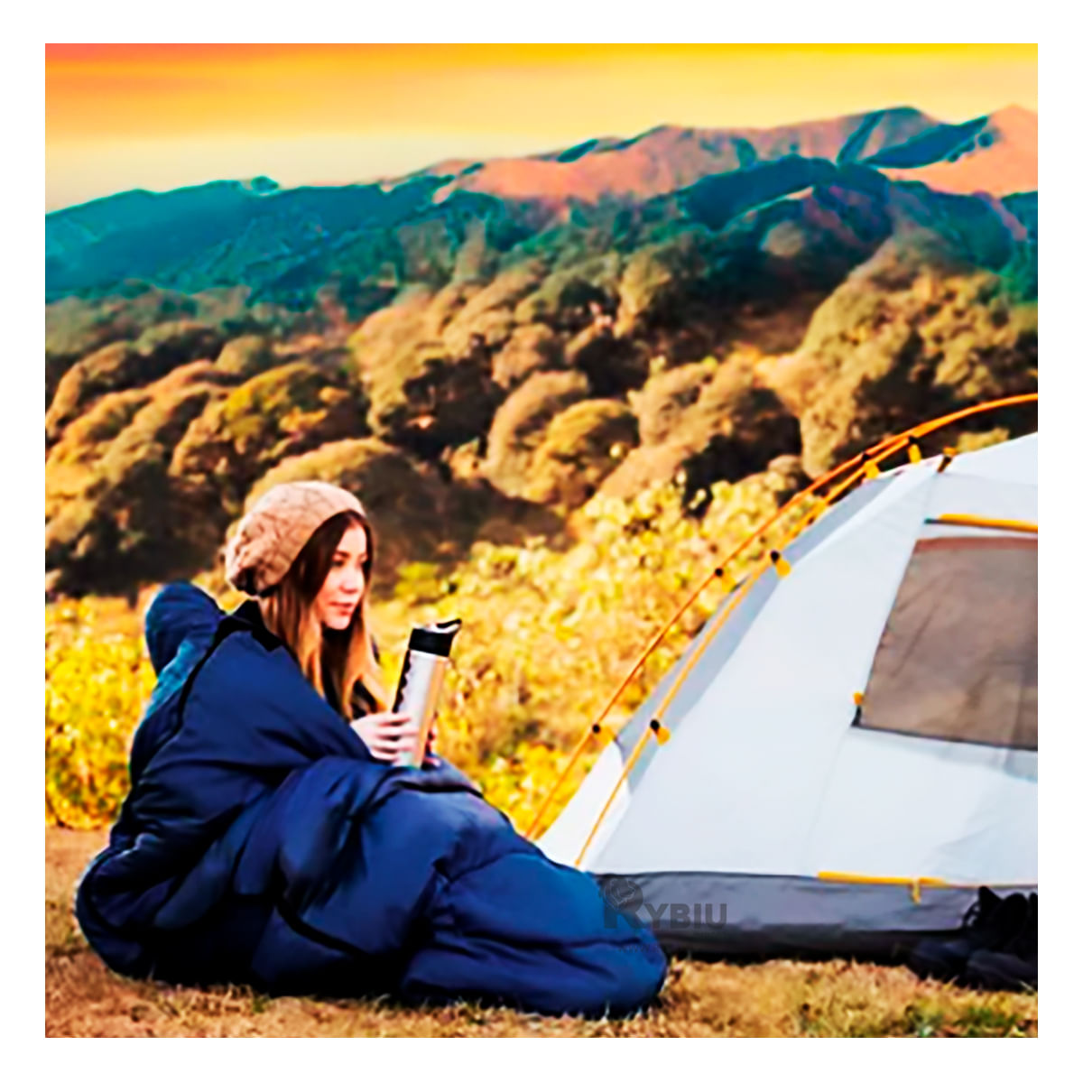 Saco Azul de Dormir para Adultos Generico