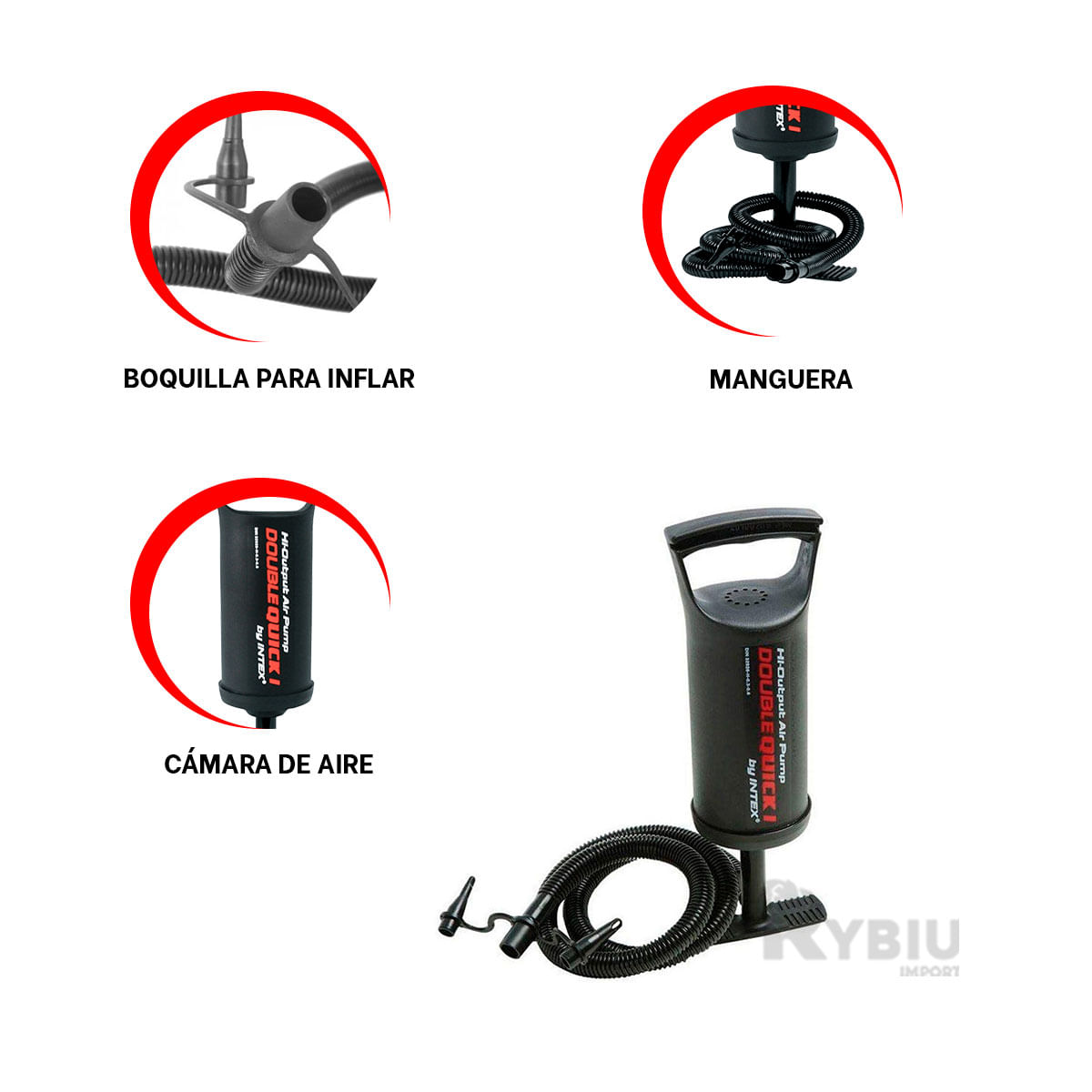 Novedosa Bomba Manual de Inflado de Aire