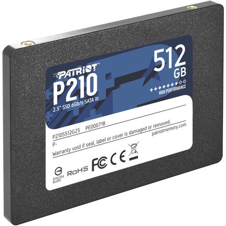 Ssd Patriot P210 de 512Gb Sata Iii 2.5