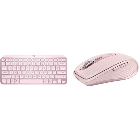 Bundle de Teclado Inalámbrico Logitech Mx Keys Mini y Ratón Mx Anywhere 3 Rose