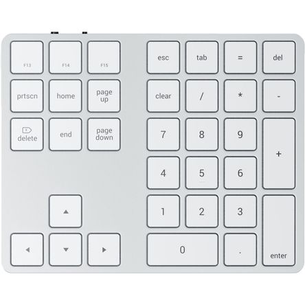 Teclado Numérico Satechi Bluetooth Extendido para Mac Plata