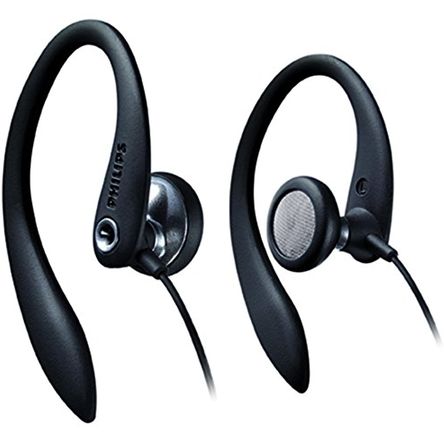 Auriculares Flexibles con Gancho para Las Orejas Shs3200Bk/37 Philips Unisex en Negro