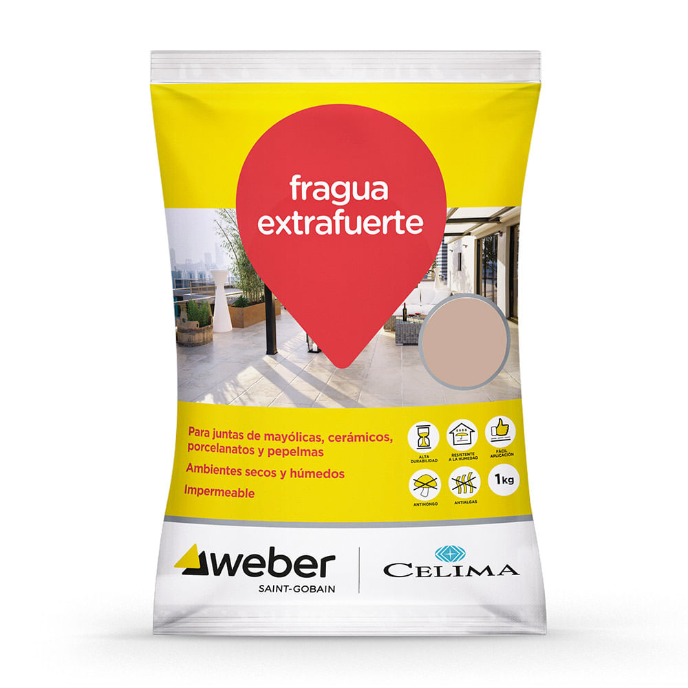 Fragua Celima Weber Premium Cemento Beige Duna 1 kg